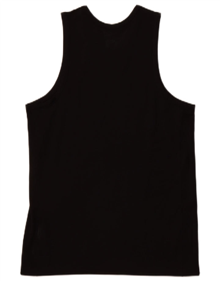 NIKE Mens Dri Fit Graphic Vest Top deportivo de poliéster negro mediano