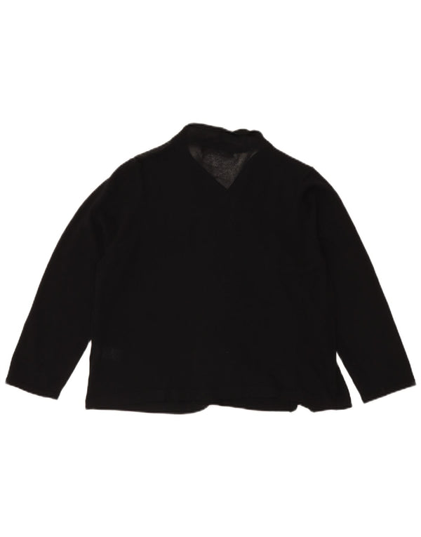 Marks & Spencer Suéter tipo cárdigan abierto para mujer UK 46 Large Viscosa negra