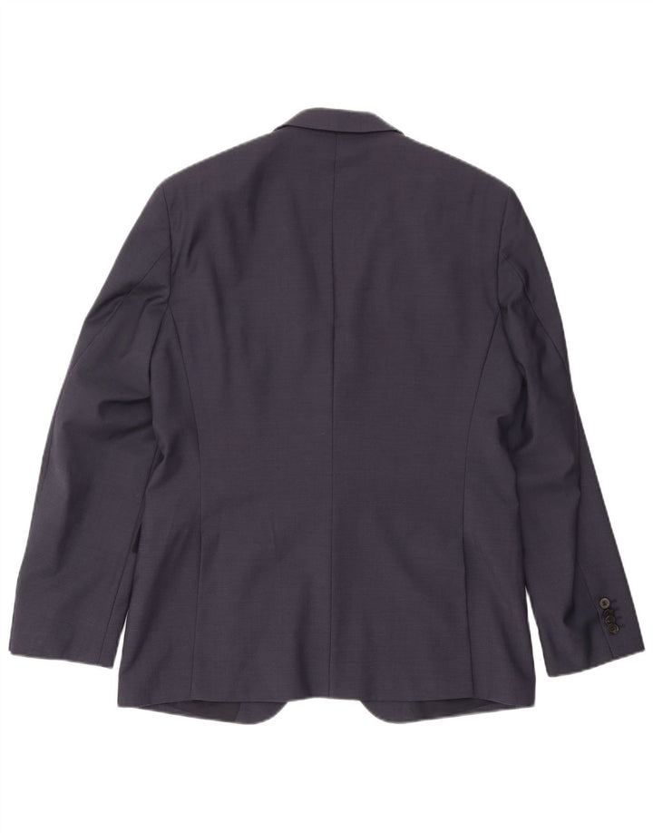 Hugo Boss Chaqueta tipo blazer de 2 botones para hombre EU 50 Grande Lana azul marino