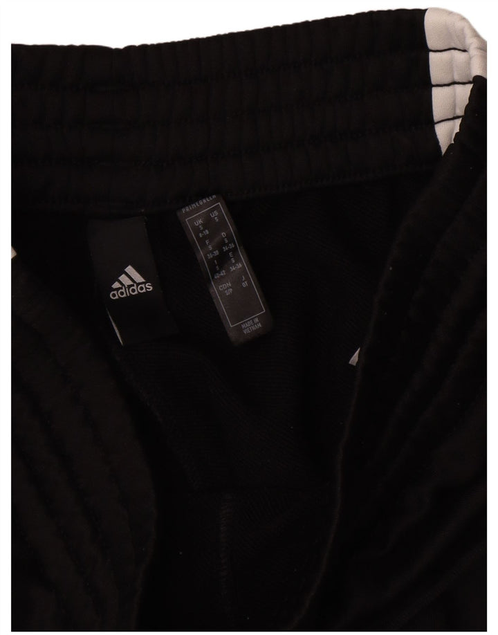 Adidas Pantalones de chándal para mujer UK 10 Small Black Colourblock Poliéster