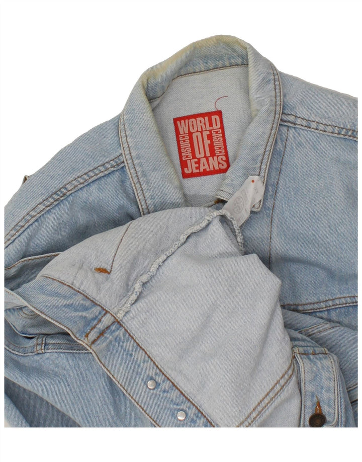 CASUCCI Chaqueta vaquera para hombre UK 44 2XL Algodón azul