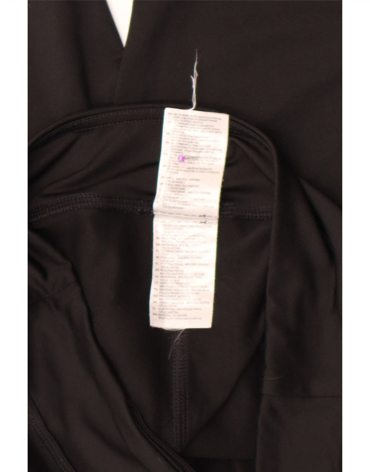 Adidas Mujer Climalite Capri Leggings Reino Unido 12/14 Mediano Negro Poliéster