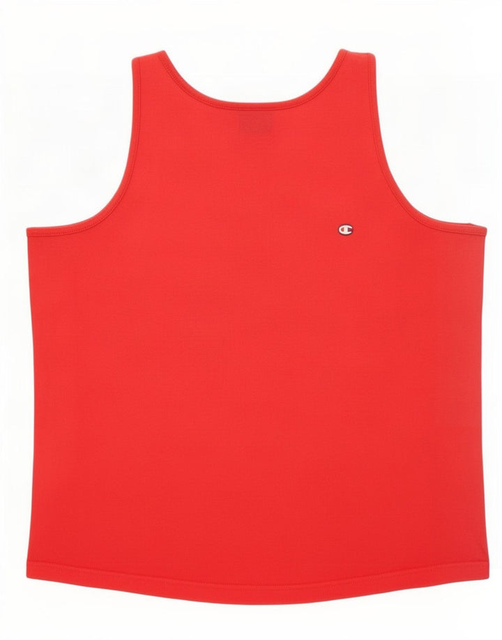 Champion Camiseta Sin Mangas Para Hombre 2XL Rojo