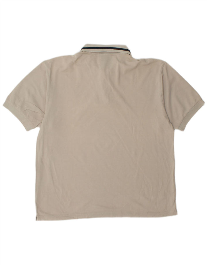 DIADORA Polo Hombre Grande Blanco Algodón