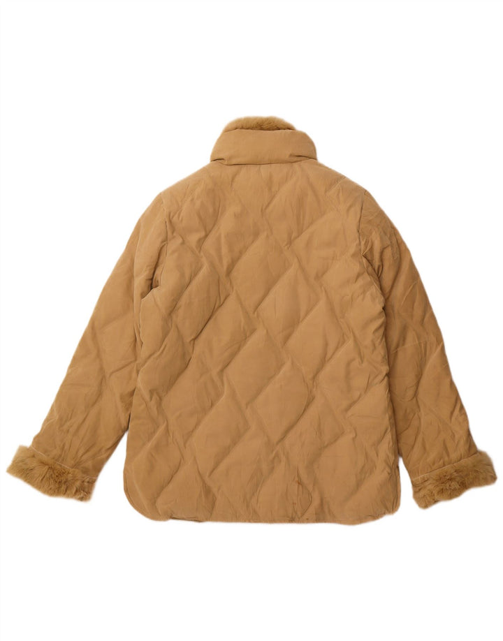Chaqueta Acolchada Mujer Parisport Loose Fit IT 44 Poliamida Beige Medio