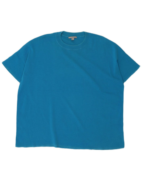 Cos Camiseta para hombre Top Algodón azul medio