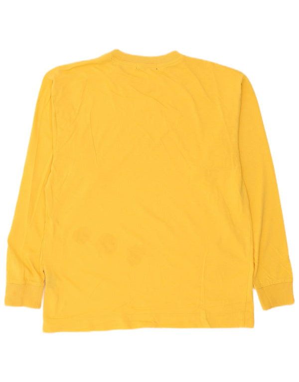 Nautica Top gráfico para hombre manga larga algodón amarillo pequeño