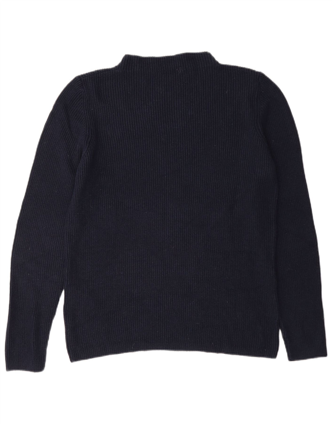 S.Oliver Jersey con Cuello Alto para Mujer EU 40 Medium Azul Marino Viscosa