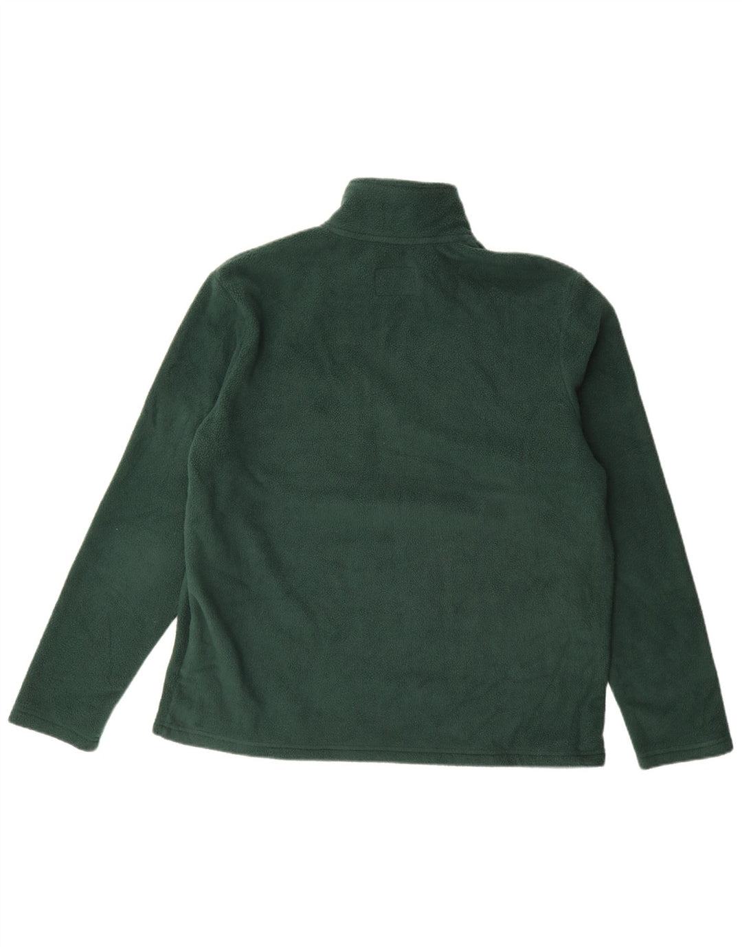 Marks & Spencer Jersey de forro polar con cuello y cremallera para hombre Poliéster verde grande