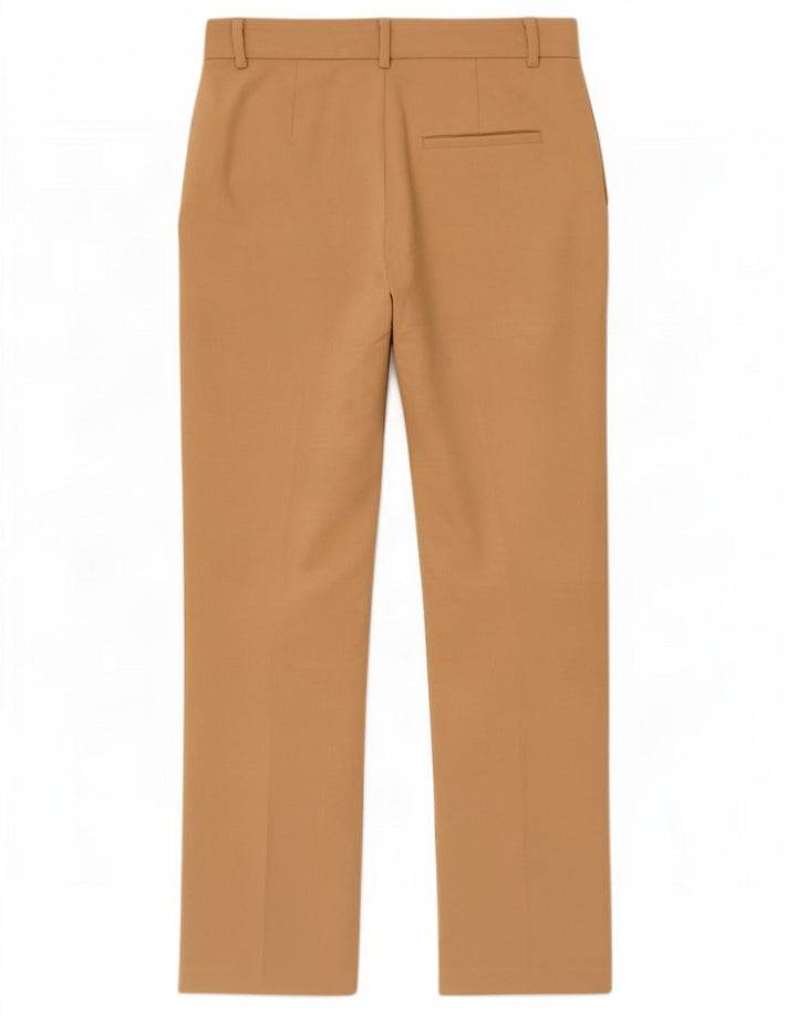 Zara Mujer Pantalón Traje Pegged Mediano W28 L31 Poliéster Beige
