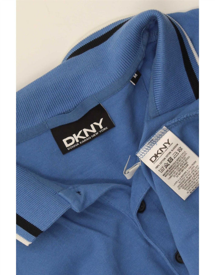 Polo Dkny Hombre Algodón Rayas Azul Medio