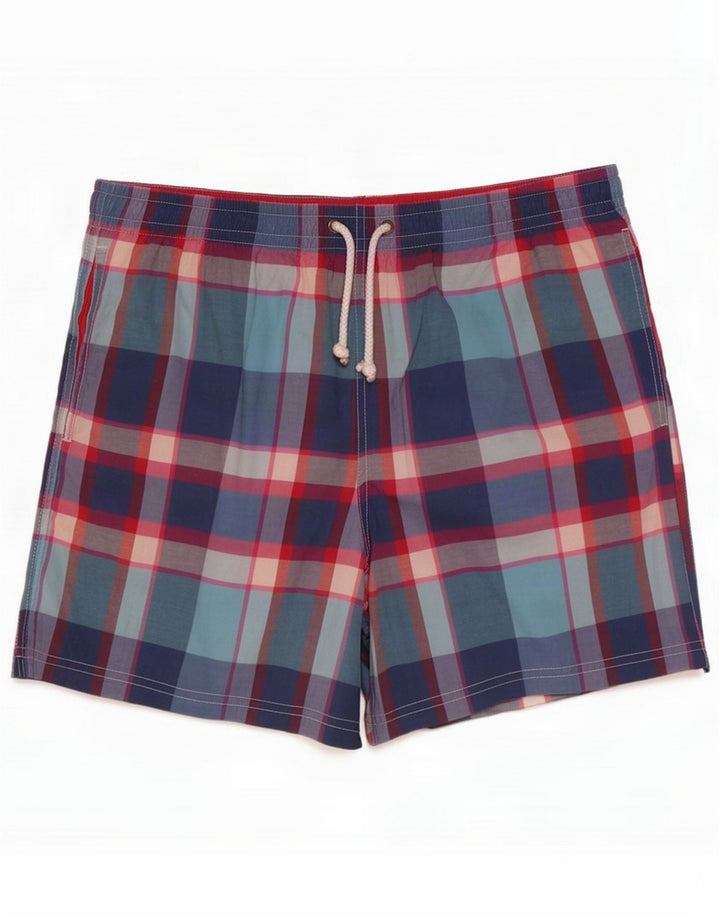 Bañador Massimo Dutti Hombre Bañador Grande Cuadros Multicolor Poliéster