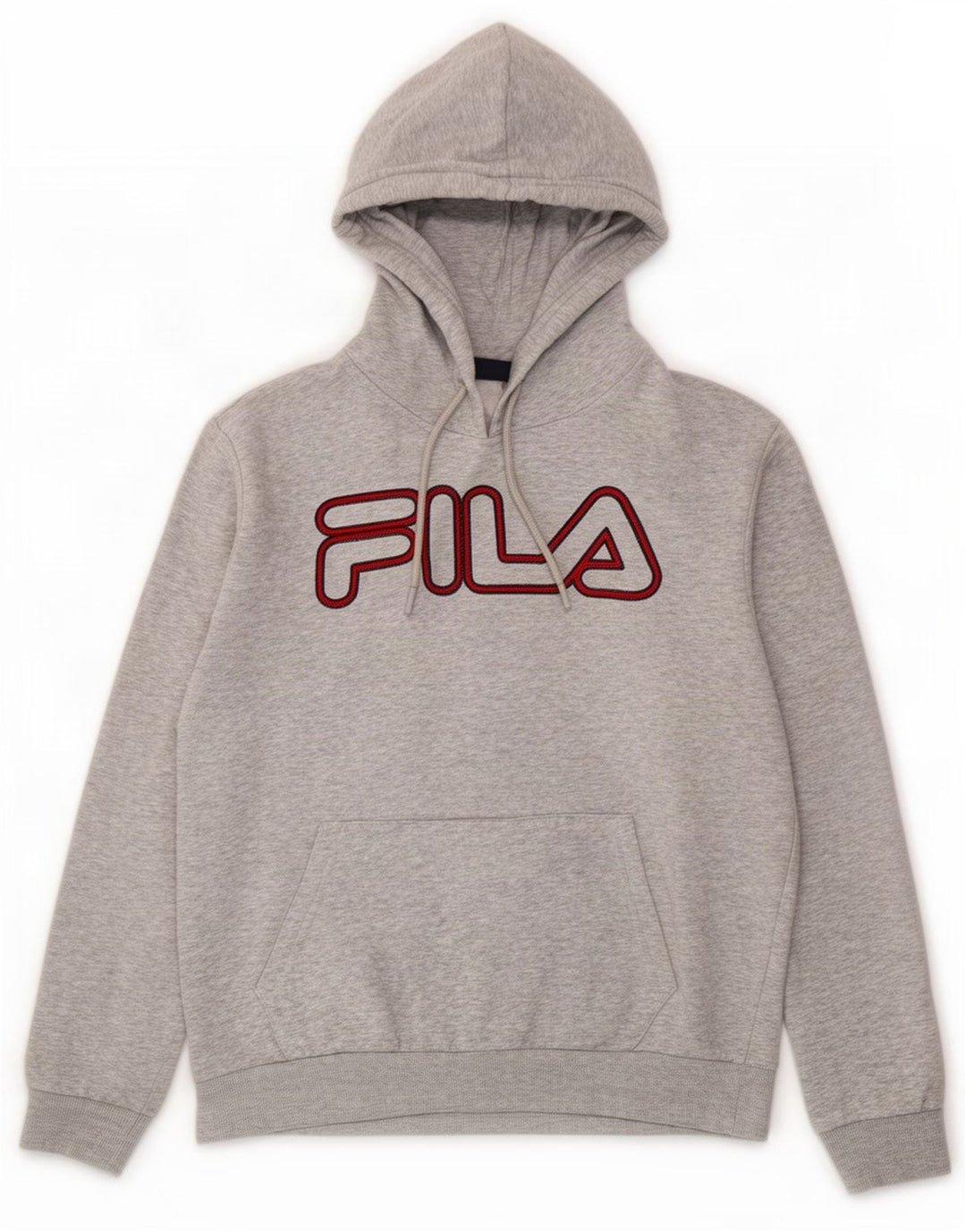 Fila Hombre Graphic Sudadera Con Capucha Jersey De Algodón Gris Medio