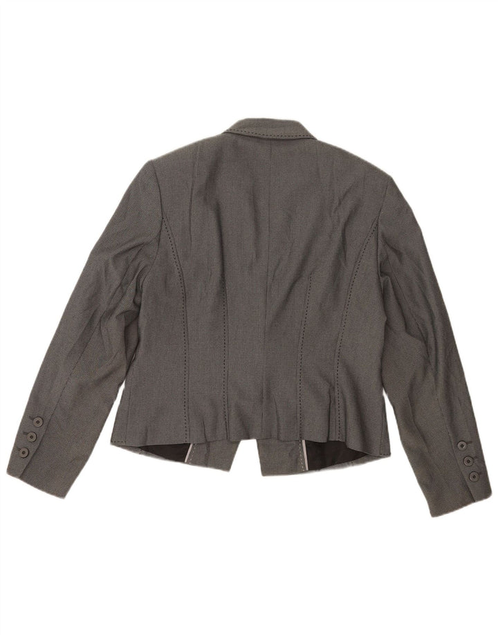 Marks & Spencer Chaqueta tipo blazer con 1 botón para mujer UK 44 Poliéster gris medio