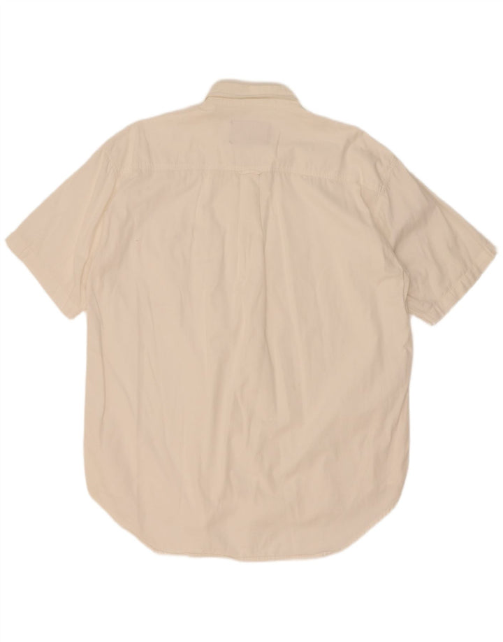 Marlboro Classics Camisa Manga Corta Hombre XL Blanco Algodón
