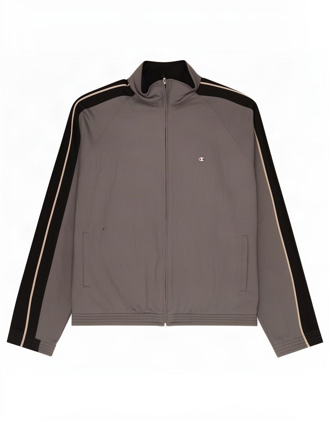 Champion Chaqueta de chándal para hombre XL Gris Colorblock Poliéster