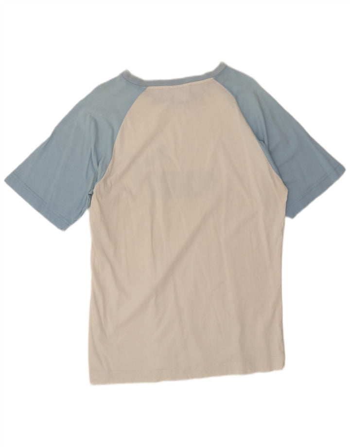 Puma Camiseta gráfica para hombre Top grande blanco color block