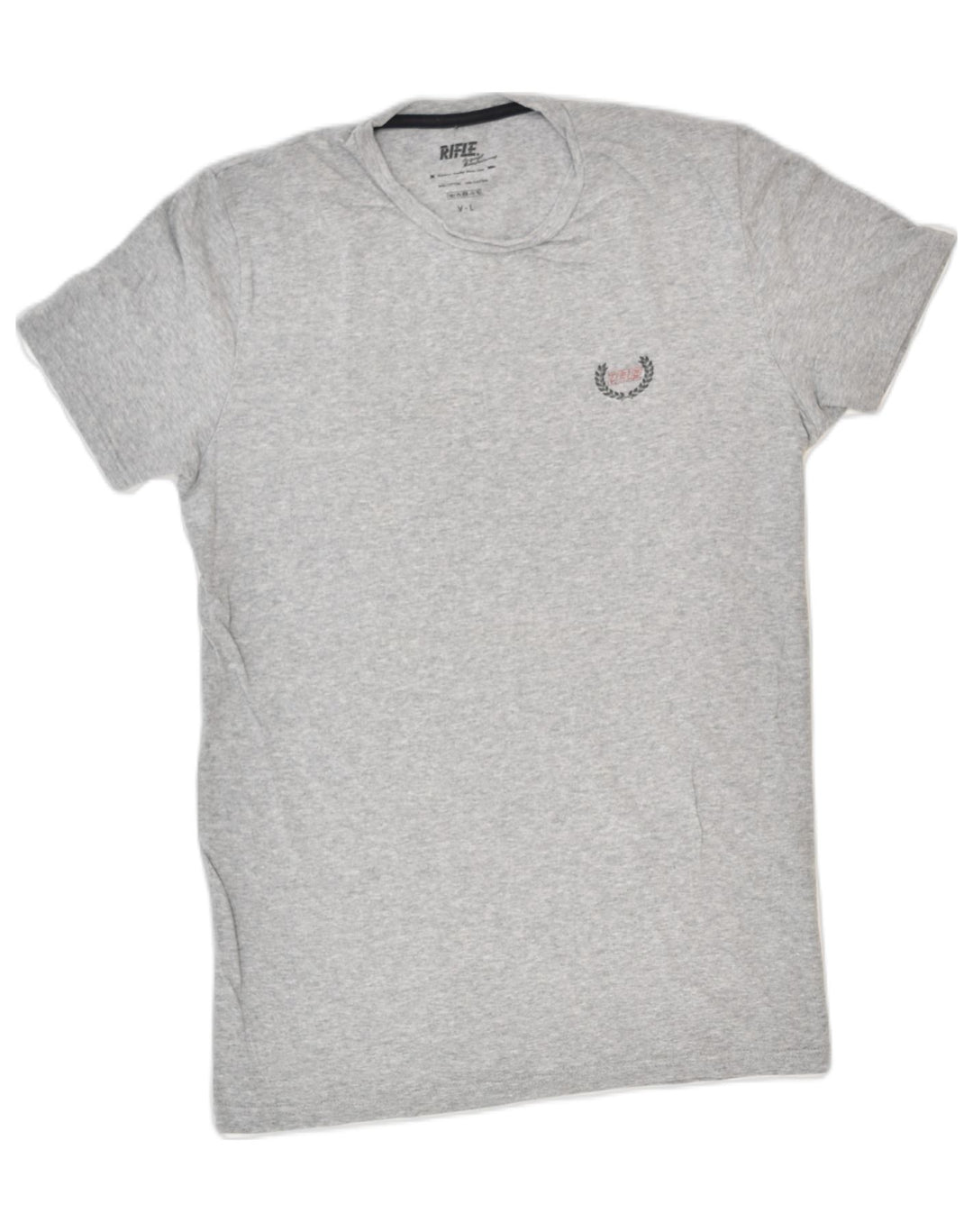 RIFLE Mens T-Shirt Large Grey Cotton | Vintage Rifle | Thrift | Second-Hand Rifle | Used Clothing | Messina Hembry 