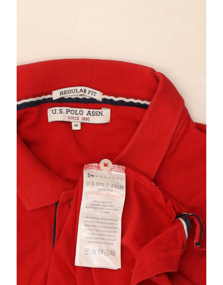 Asociación de Polo de EE. UU. Camisa Estampada Regular Fit De Algodón Rojo Medio Hombre