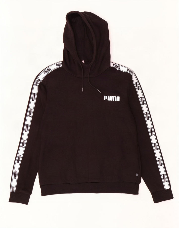 Puma Mujer Graphic Sudadera Con Capucha Jumper Large Negro Colorblock