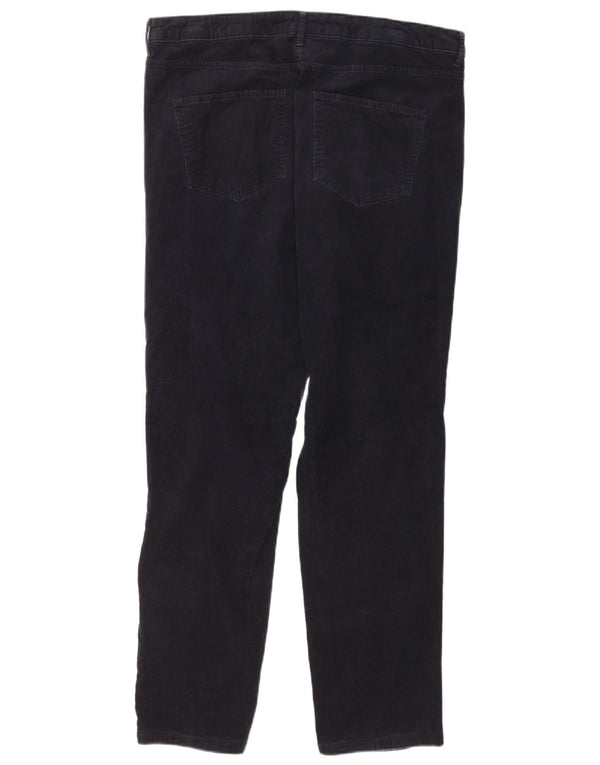 Marks & Spencer Pantalones de pana cónicos para mujer UK 18 XL W36 L29 Azul marino