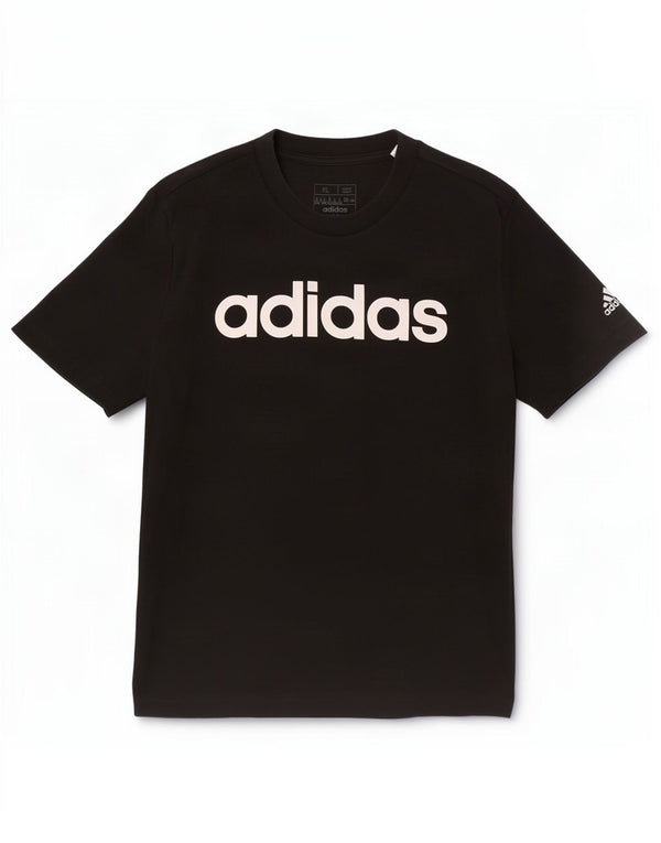 Adidas Camiseta Slim Fit Graphic para Mujer UK 20/22 XL Algodón Negro