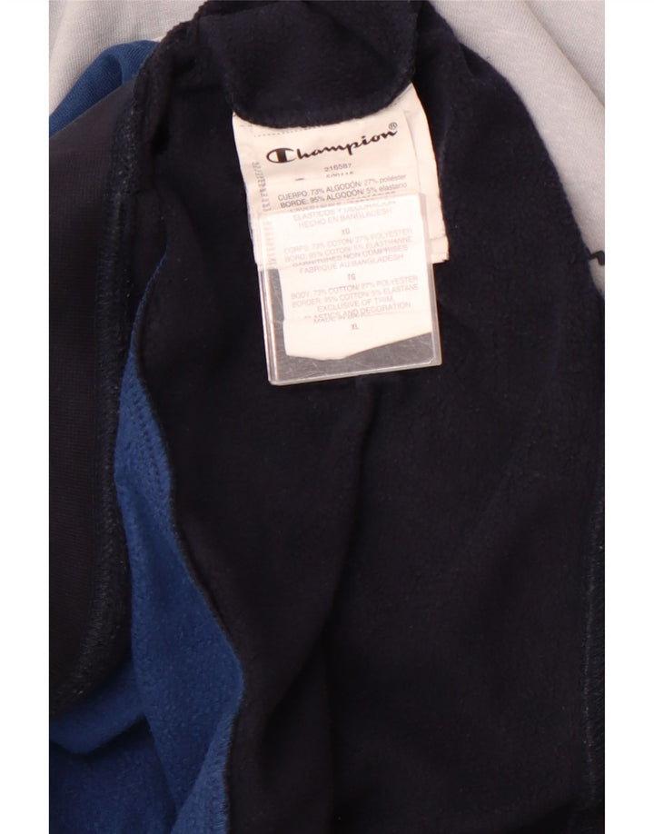 CHAMPION Jersey con capucha para hombre XL Algodón multicolor con bloques de color