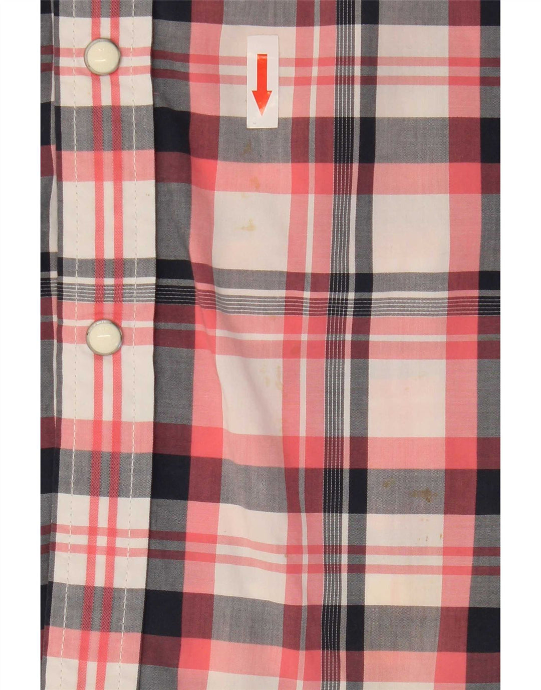 Levi's Camisa de manga corta para hombre con cuadros grandes multicolores de algodón estilo western