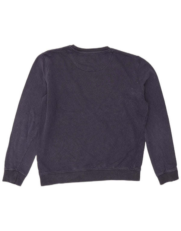 Lyle & Scott Hombre Sudadera Gráfica Jumper Medium Azul Marino Colorblock