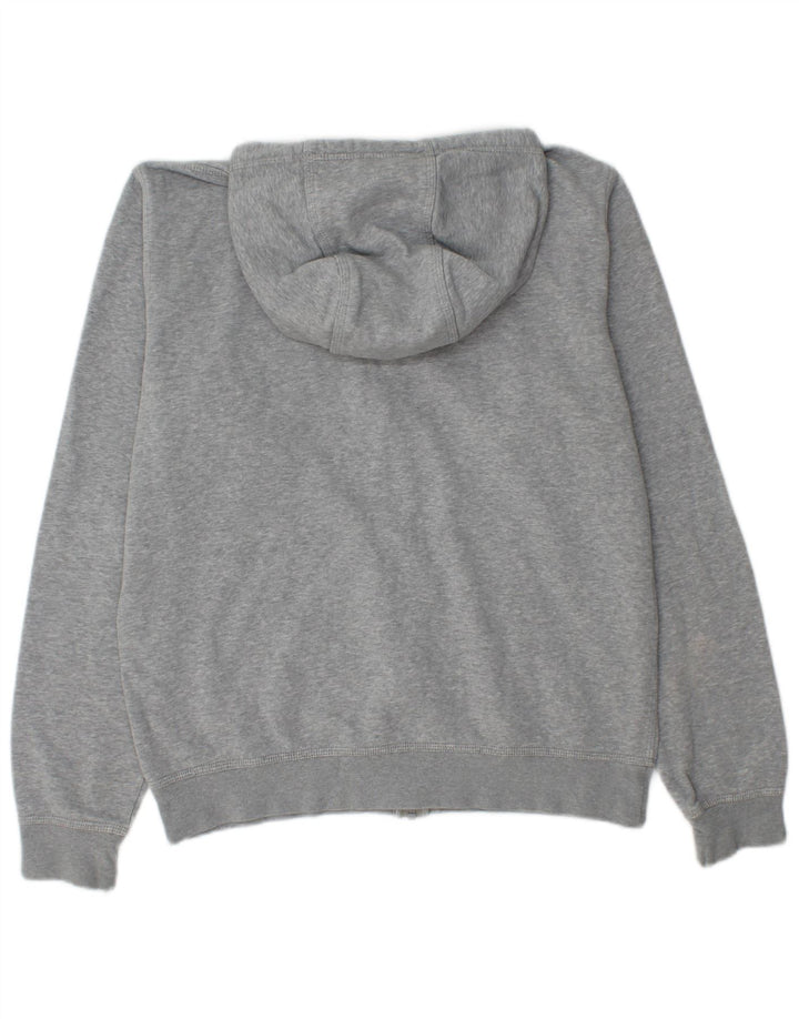 Nike - Sudadera con capucha y cremallera para hombre, algodón moteado en gris medio