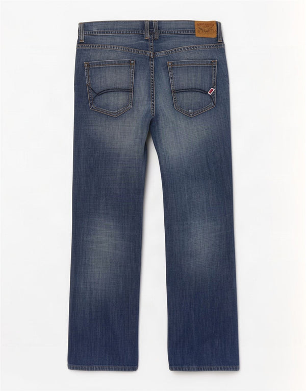 Tommy Hilfiger Vaqueros rectos regulares desgastados Wilson para hombre W36 L32 Azul
