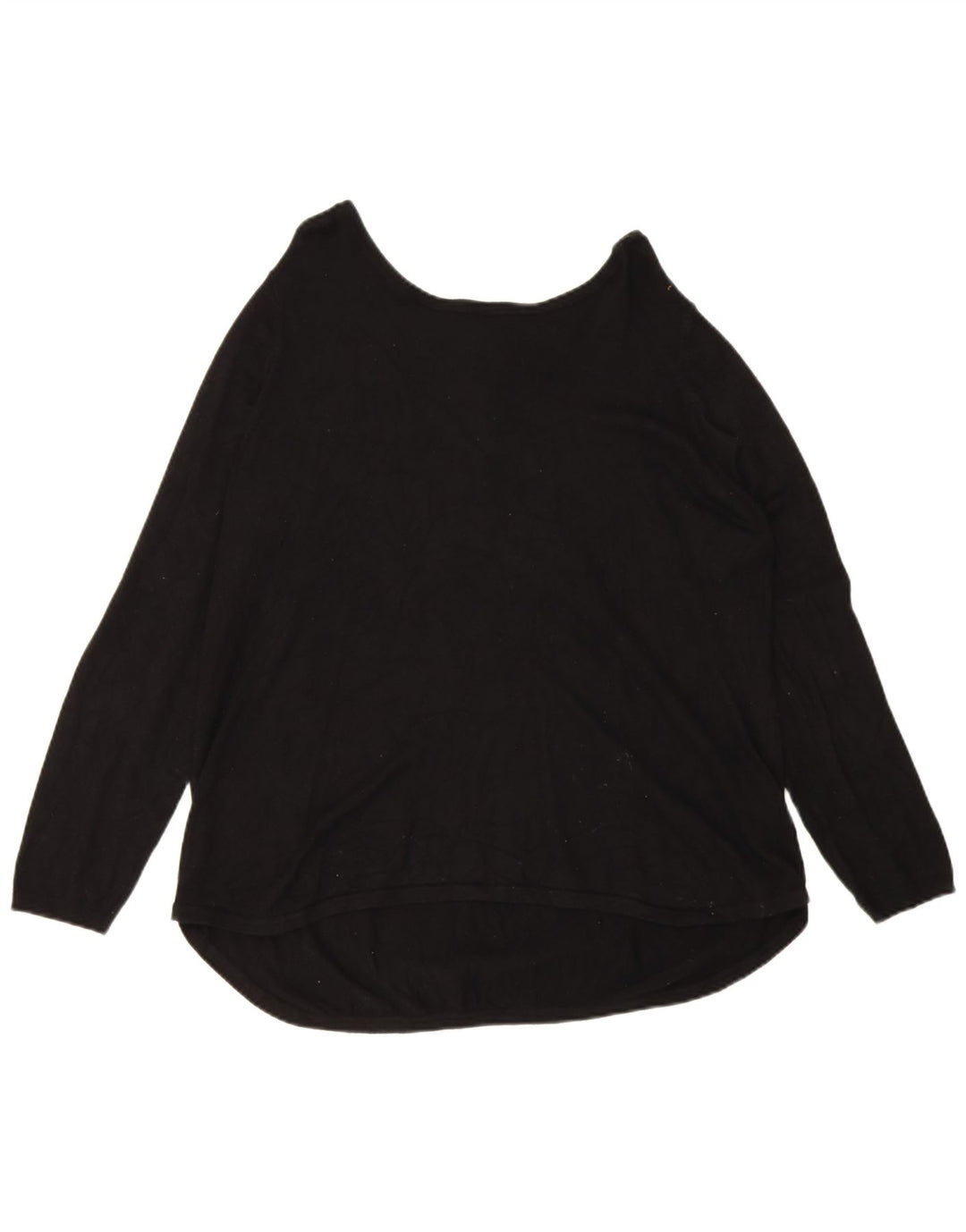 Marks & Spencer Suéter tipo jersey con cremallera y cuello para mujer UK 46 Large Viscosa negra