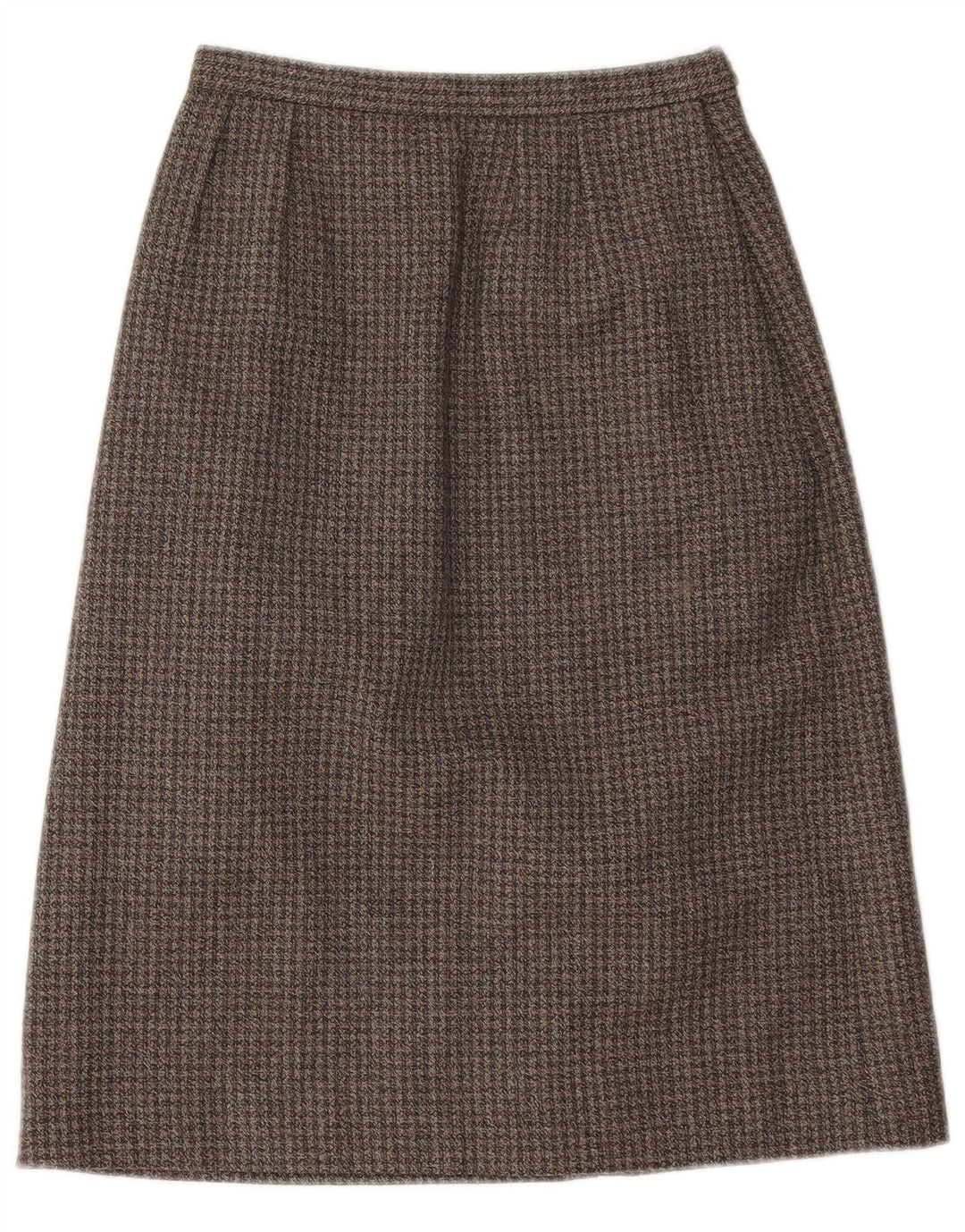 Vintage mujer A-Line falda W22 2XS gris pata de gallo