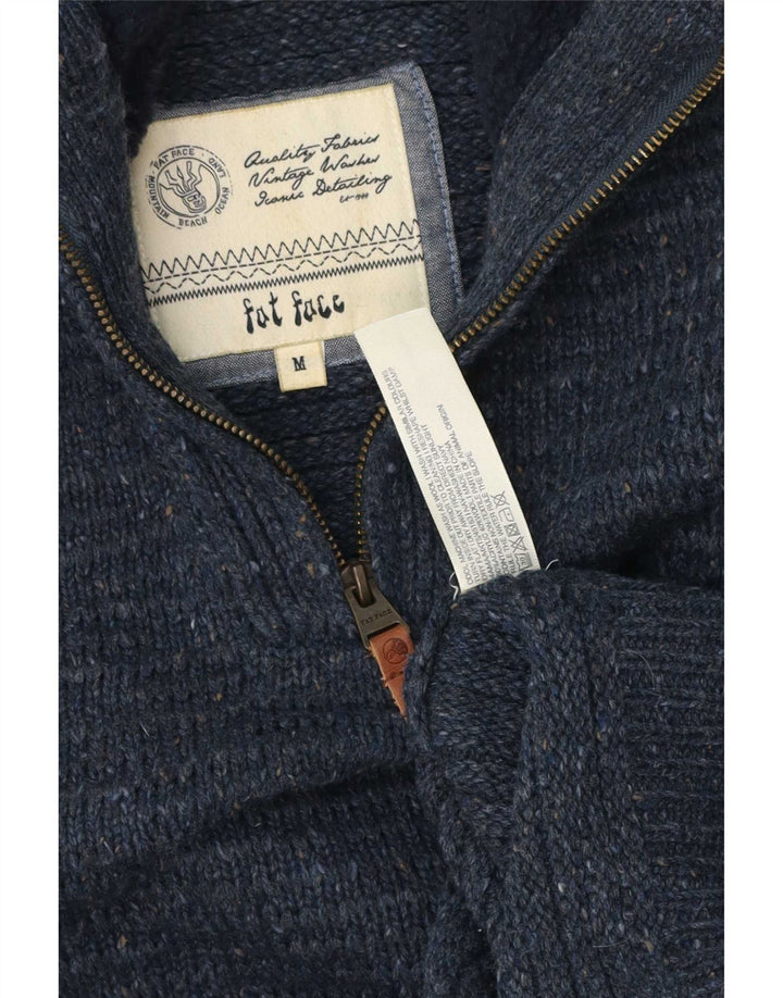 Jersey tipo jersey con cuello y cremallera para hombre de Fat Face Acrílico azul medio