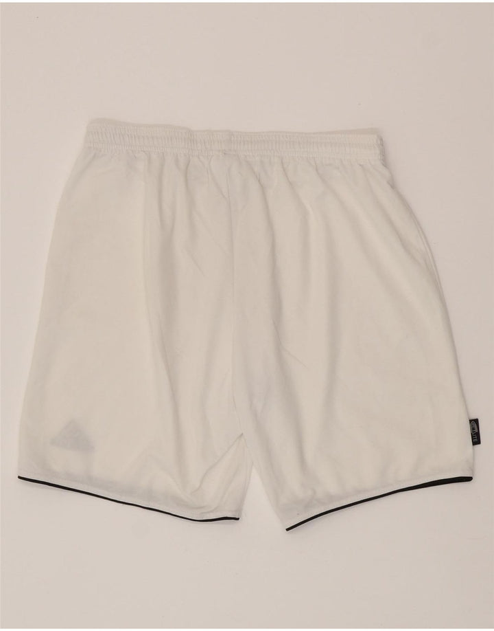ADIDAS Hombres Climalite Sport Shorts Medio Blanco Poliéster