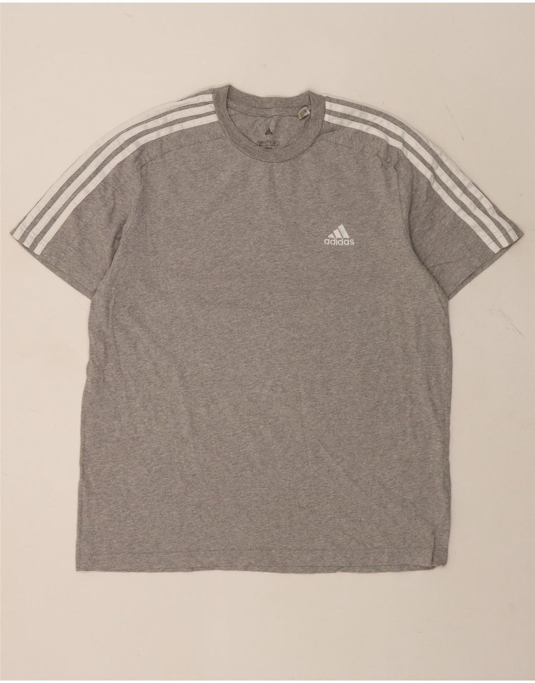 ADIDAS Camiseta para hombre Top Grande Gris Algodón