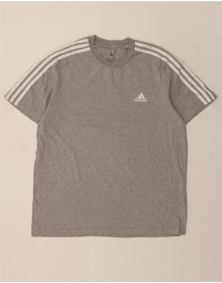 ADIDAS Camiseta para hombre Top Grande Gris Algodón