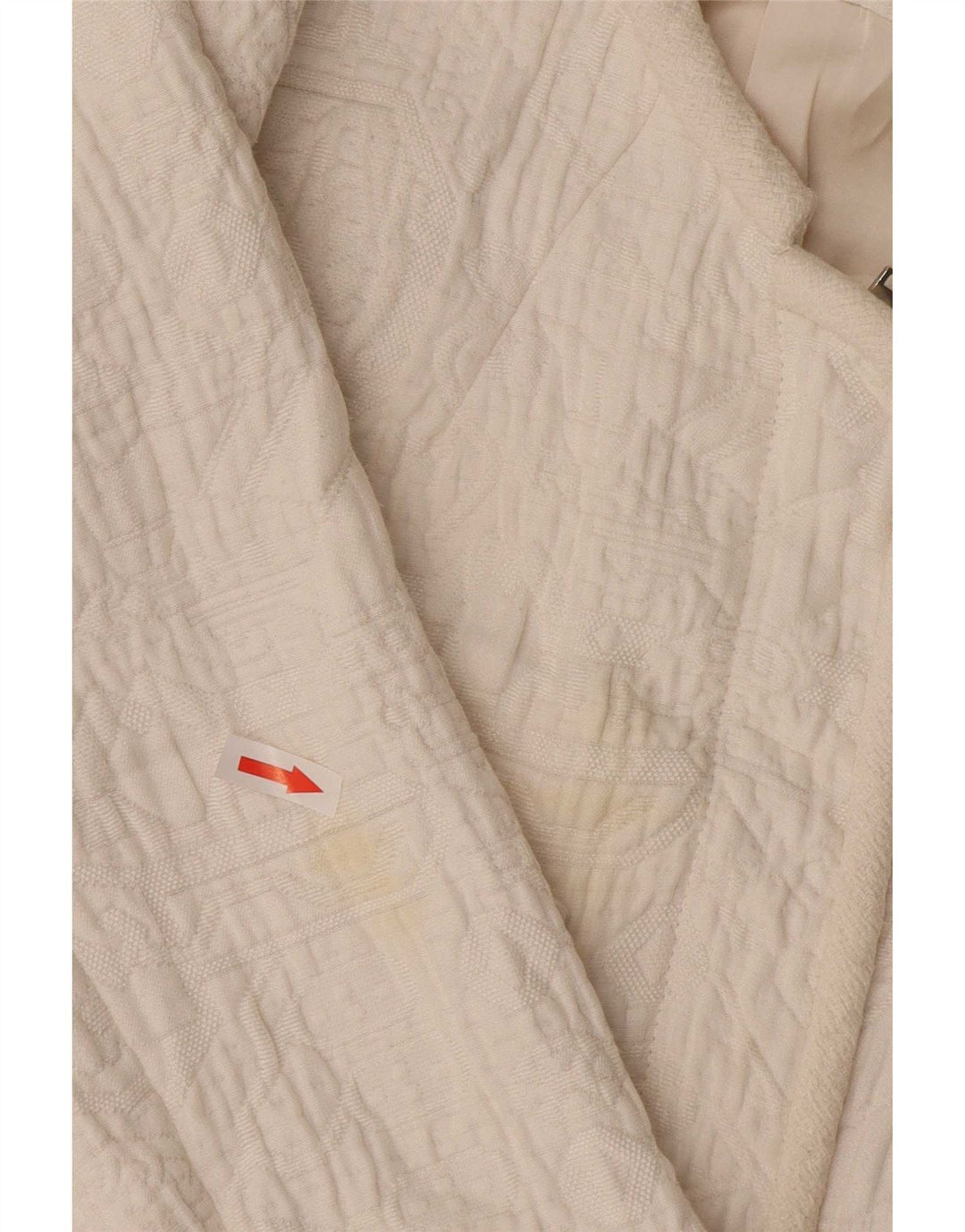 Zara Mujer Chaqueta Utilitaria UK 6 XS Poliéster Blanco