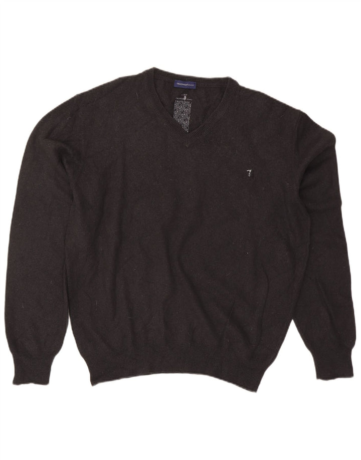 Trussardi Jeans Jersey con Cuello en V para Hombre 3XL Gris