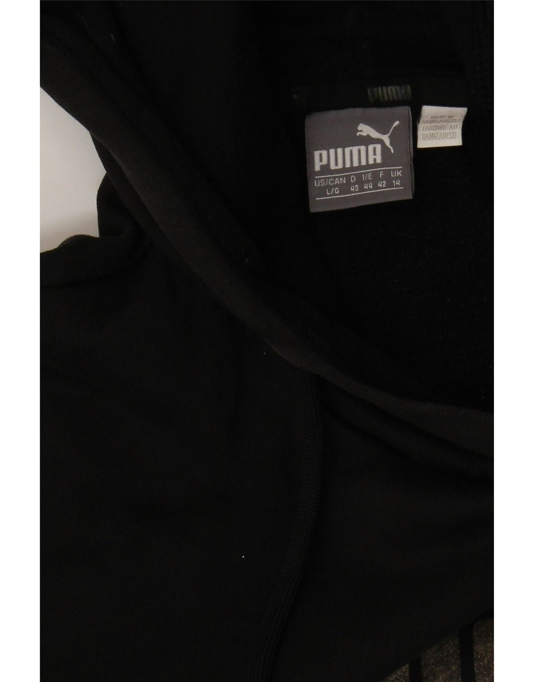 Puma Mujer Graphic Sudadera con capucha Jumper UK 14 Medium Negro