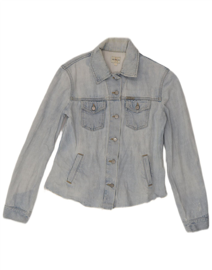 Calvin Klein Jeans Chaqueta vaquera para mujer Reino Unido 10 Pequeño Algodón azul