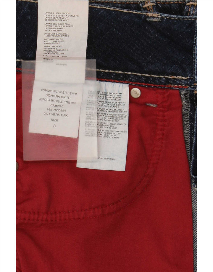 Falda Vaquera Tommy Hilfiger Mujer Pequeña W27 Algodón Azul