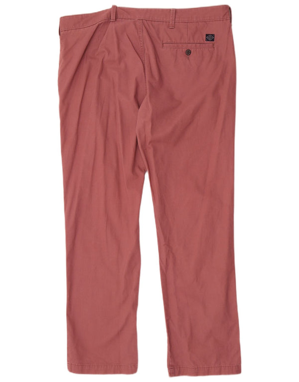 Marks & Spencer Pantalones chinos rectos para hombre W40 L31 Algodón rosa