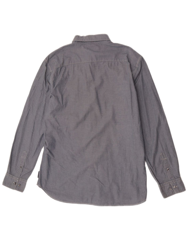 Camisa para hombre French Connection Grande de algodón azul