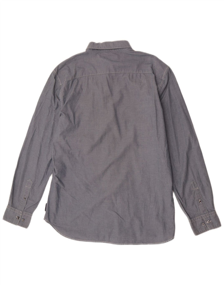 Camisa para hombre French Connection Grande de algodón azul