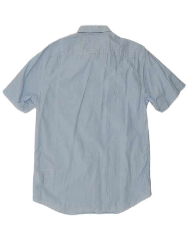 Camisa Tommy Hilfiger New York Fit de manga corta con rayas diplomáticas en azul medio