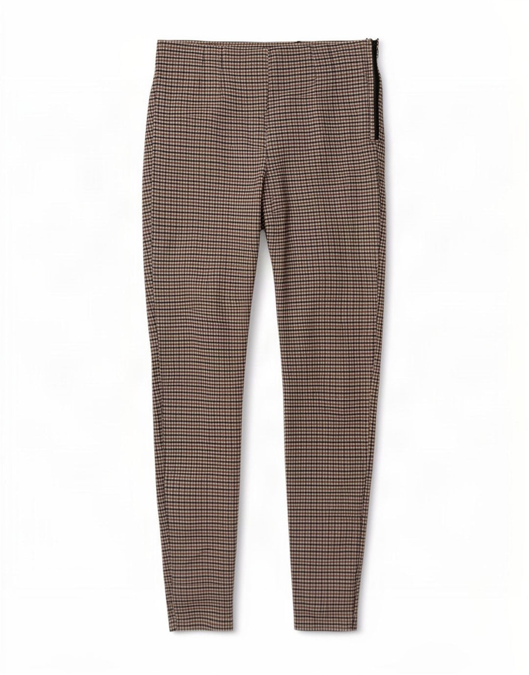 Zara Leggings para mujer Reino Unido 42 Marrón medio Gingham