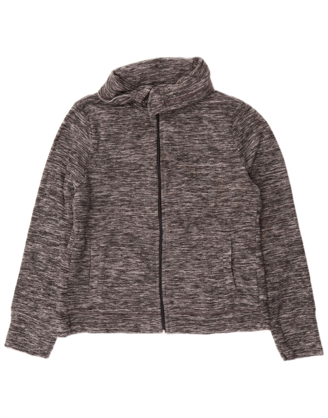 CALVIN KLEIN Chaqueta polar de alto rendimiento para mujer UK 44 Gris medio moteado