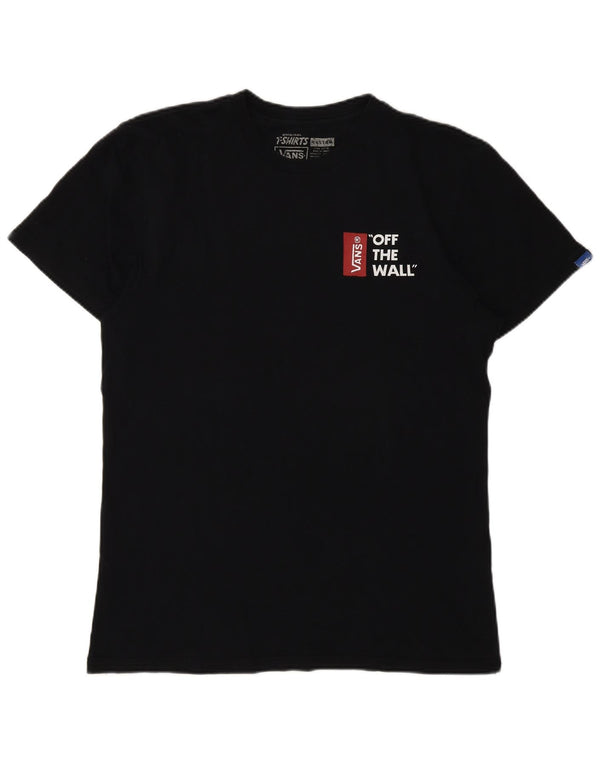 Vans - Camiseta gráfica para hombre, talla mediana, algodón negro