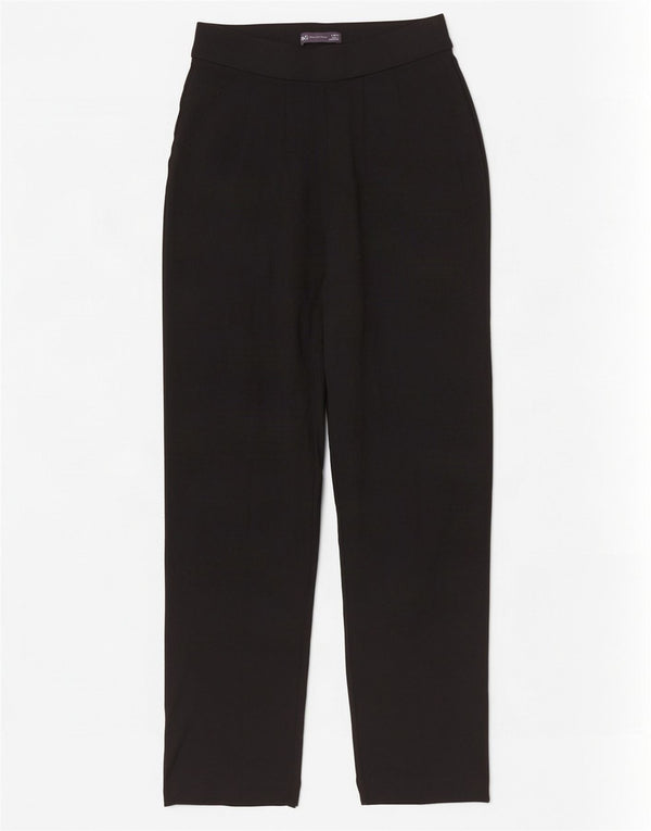 Marks & Spencer Pantalones Casuales Rectos para Mujer UK 8 Small W28 L28 Negro